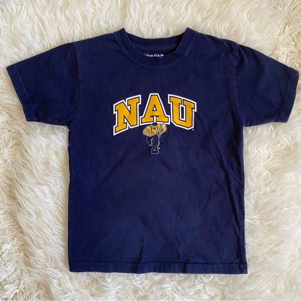 NAU Lumberjacks Kids T-shirt in Navy, size 5/6T